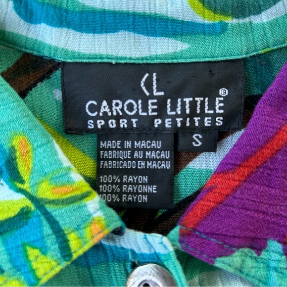 Vintage Sleeveless Dress - Summer Botanical Floral Crinkle Sailboat Travel - Picture 7 of 9